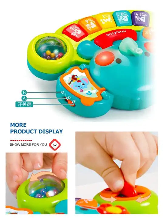 Electric Elephant Keyboard Toy – Best-Selling Musical Instrument for Baby and Kids Ages 1-4