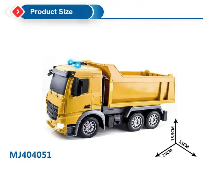 1:24 6x6 Remote Radio Control RC Truck - Dump Drift Off Road Car Construction Concrete Mixer Engineering Toy Vehicle