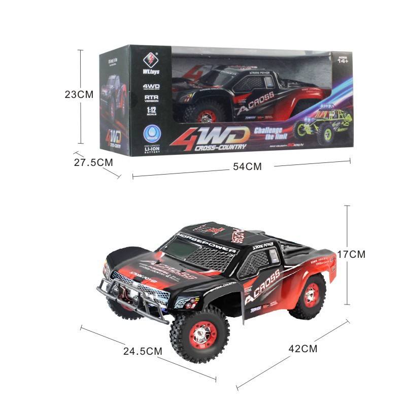 WLtoys 12423 1/12 Scale 4WD RC Electric Crawler Truck – High-Speed Remote Control Car