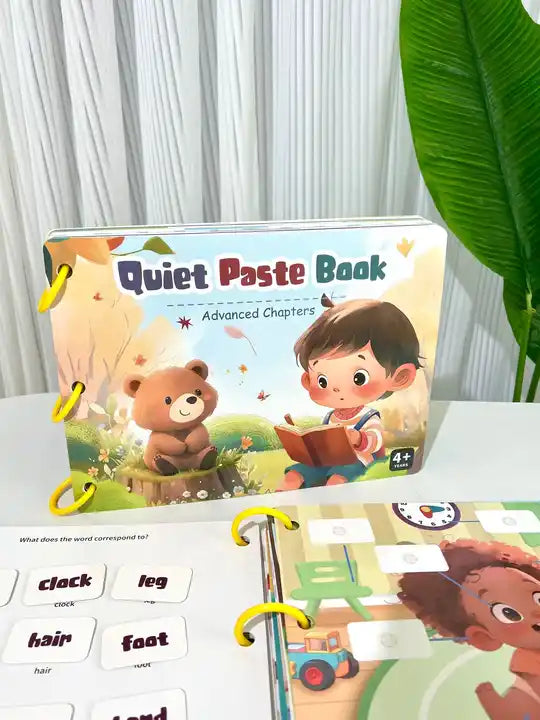 NEW Kids Early Education Toys – Puzzle Quiet Book for Preschoolers, Baby Busy Paste Book for Cognitive Development and Interactive Learning