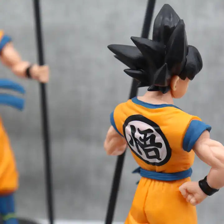 Anime Dragon Ball Z Goku with Stick 22cm PVC Resin Model Toy Action Figure – Perfect for Anime Fans