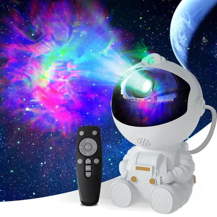 Astronaut Star Projector Night Light | Starry Sky Nebula with Remote Control for Kids’ Bedroom & Home Ceiling Decor