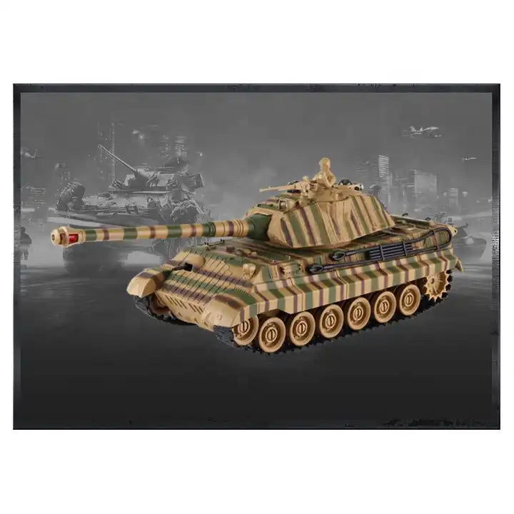 1/28 Scale 2.4GHz Full Function RC German Tiger Infrared Tank Model Toy