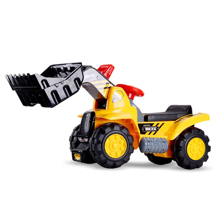 Music and Light Ride-On Excavator Toy - Digger Tractor with Toddler-Friendly Sounds