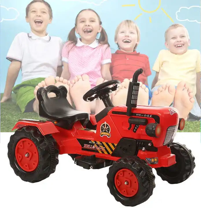 Affordable Electric Tractor Toy for Kids - Battery-Powered Excavator