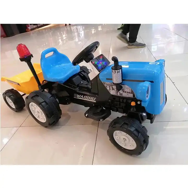 Style Kids Electric Pedal Car Tractor - Fun Ride-On Excavator for Children