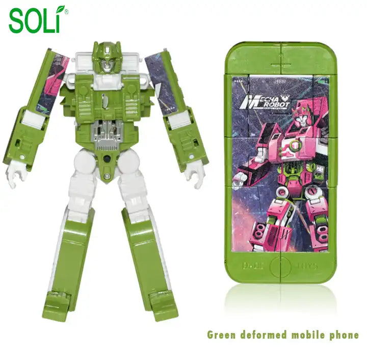 Intelligent Deformation Kid Robot Toy with Mobile Phone Lighting and Story Features