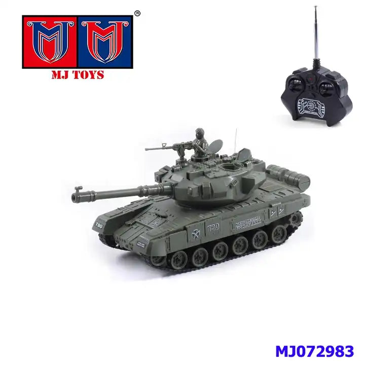 1:24 Remote Control Small Army Tank Toy - 4 Channel Operation