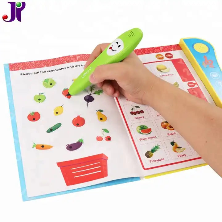 Kids Intelligence Book Toy | English Learning Reading E-Book Toy with Talking Pen