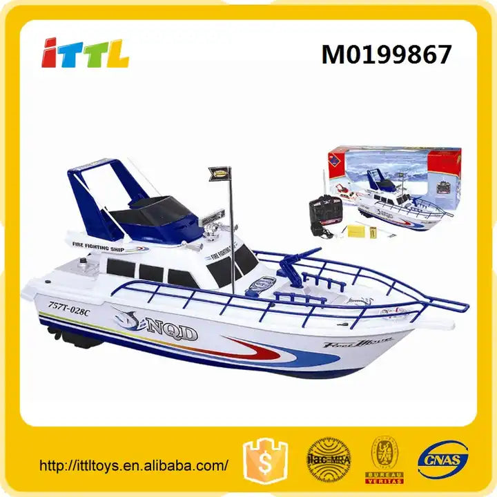 2.4G High-Speed Remote Control Boat - Large Scale PVC RC Ship Toy