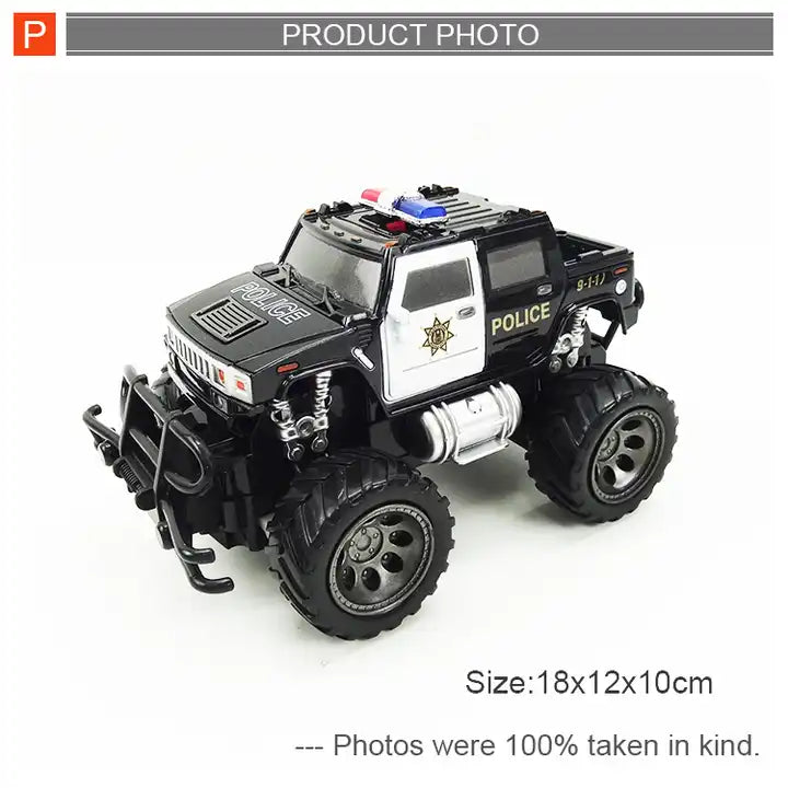 Remote Control Mini Police Truck - Kid-Friendly Drift RC Car Toy