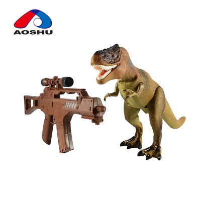 Remote Control Dinosaur Toy with Infrared Gun, Music, and Eco-Friendly Design for Kids Ages 6+