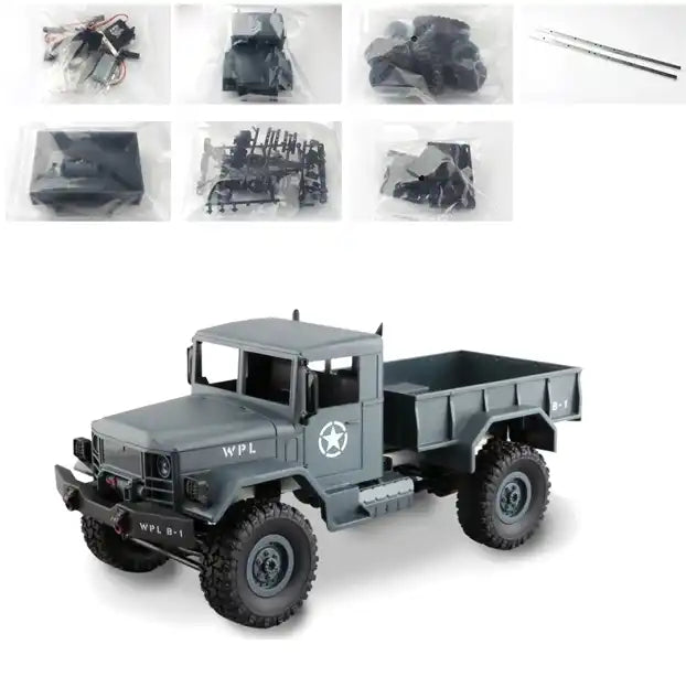 Remote Control Military Cargo Truck Kit - Perfect Christmas Gift for Kids