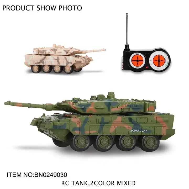 Classic Kids Electric Toys Remote Control Military Vehicle RC Tank