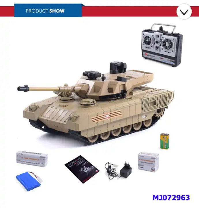 1/20 Model Military Simulation RC Tank - Tracks with Shooting Features