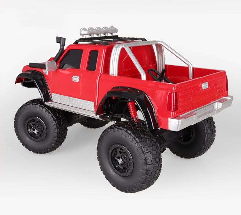 2.4G 1/8 Scale Toy RC Car - 4WD Rock Crawler Pickup Truck for Kids