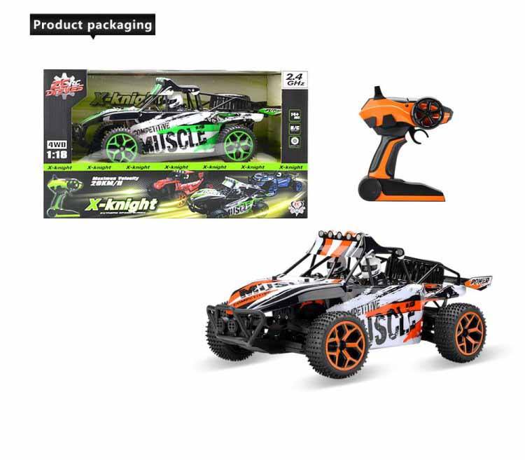 RC Car 333-GS03 X-Knight 1:18 4WD All-Wheel Drive Buggy, 20km/h, 2.4GHz - Ready to Run Toy Car