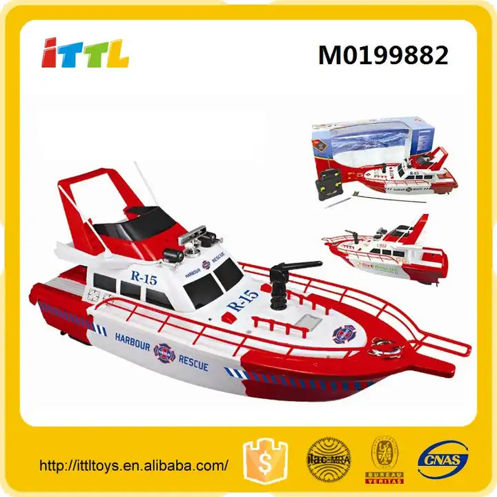 2.4G High-Speed Remote Control Boat - Large Scale PVC RC Ship Toy