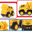 4 Channel Cartoon RC Dump Truck for Kids - Cement Truck Toy with Honking Sounds and Lights