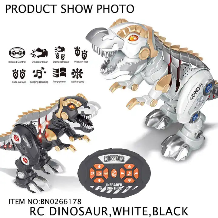 Infrared Remote Control Dinosaur Toy Set - 11 Channel RC Dinosaur Model