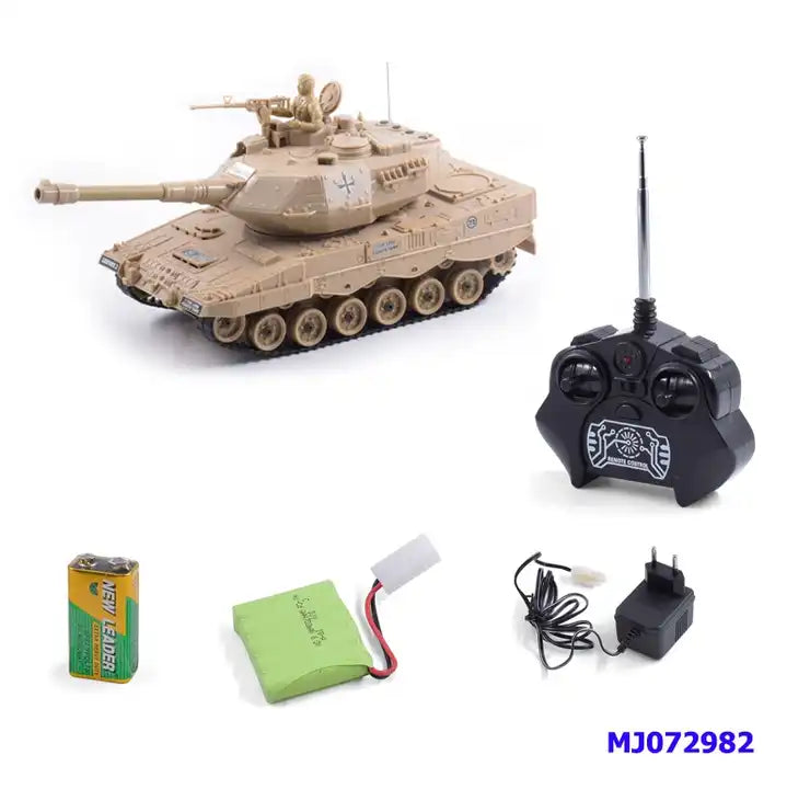 1:24 Remote Control Small Army Tank Toy - 4 Channel Operation