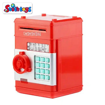 Mini Electric Piggy Money Bank | Coin Saving Box Toy ATM Safe for Kids