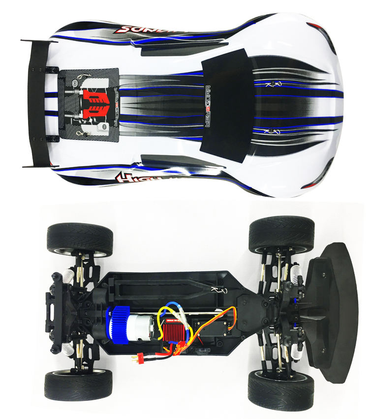 2.4G 1/10 Scale Electric Powered High-Speed On-road Car for Racing
