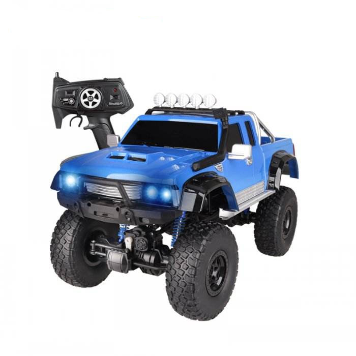 2.4G 1/8 Scale Toy RC Car - 4WD Rock Crawler Pickup Truck for Kids