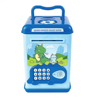 Smart Piggy Bank with Free DIY Stickers | Fingerprint Unlock Electronic Savings Pot