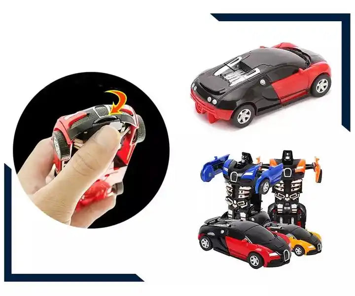 KYK Toy Radio Control Transforming Induction Deformation Robot Car - Remote Control Toy for Kids