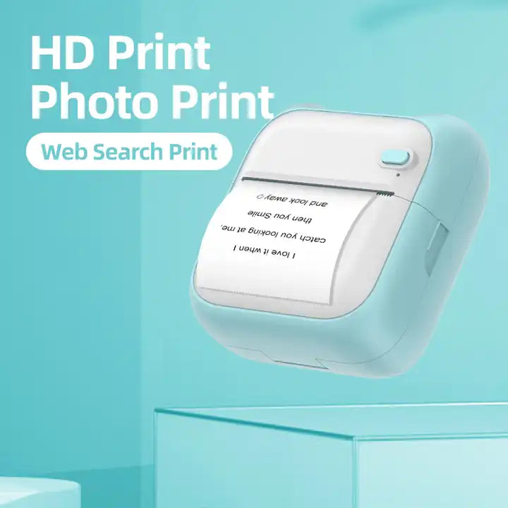 Children Mini Label Printer - Thermal Portable Thermal Printer with Wireless Connectivity for Kids