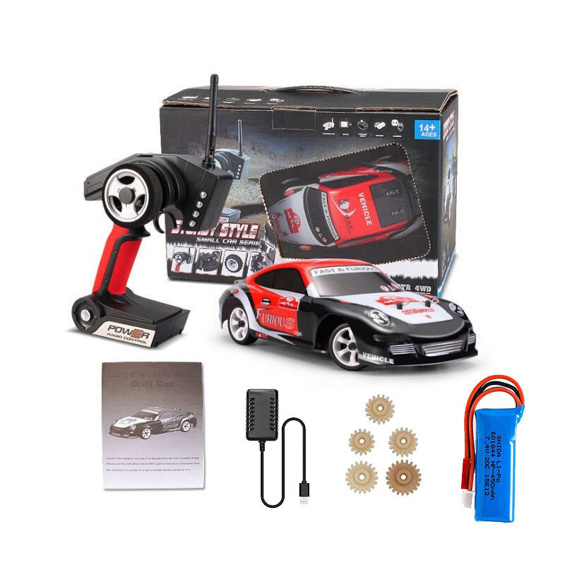 1/28 Scale 4WD Alloy High-Speed Electric RC Drift Car – Remote Control Racing Car