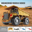 2.4G 4WD Remote Control Dump Truck - 11CH Engineering Truck with Light and Music