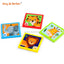 Beech Wood Colorful Shape Puzzle Educational Wooden Game for Children