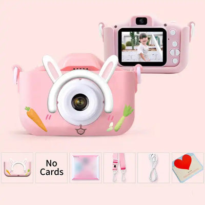 Cute Cartoon Kids Instant Camera - Children Digital Camera with Built-In Games and Thermal Printer