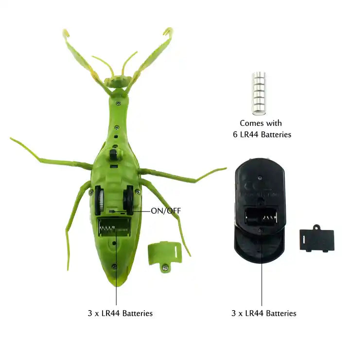 Electric Infrared Remote Control Praying Mantis - Realistic Walking Insect Toy