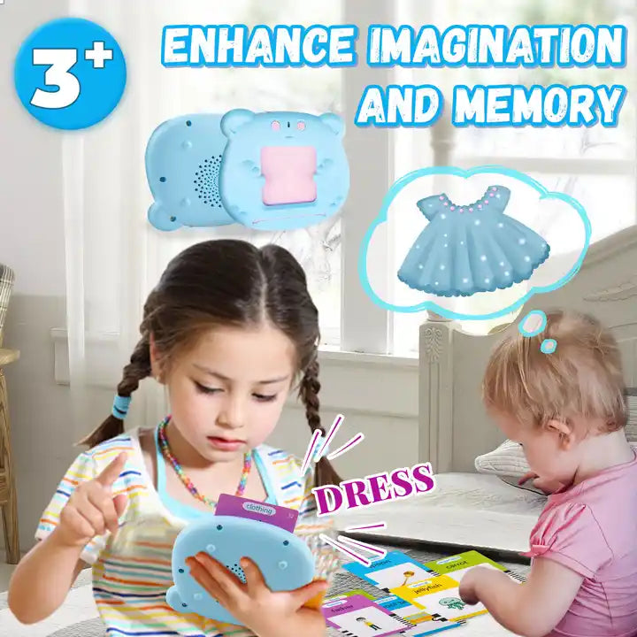 Learning Device Flash Cards - Educational Toys - Montessori Talking Cognitive Cards for Kids