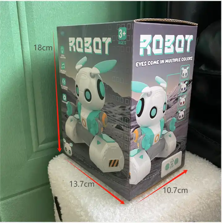 Remote Control Gesture Toy Robot - Educational STEM Robot for Kids 3+ with Music and Light Functions