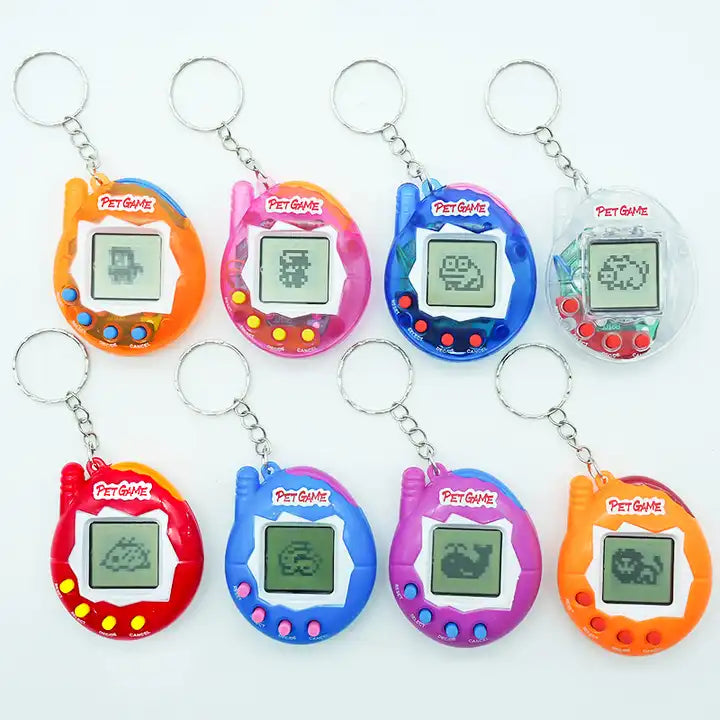 Electronic Tamagotchi Original Pix Toy | Plastic Peach Heart Machine with 168 Animals | Digital Virtual Pets for Educational Fun