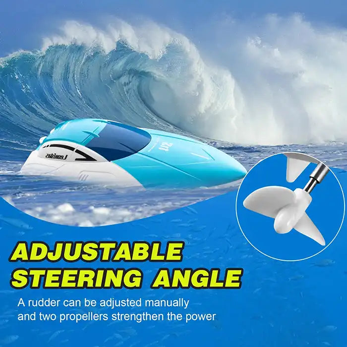 Electric 2.4GHz 4DS4-1 RC Boat - High-Speed 25KM/H Racing Mini RC Ship Model