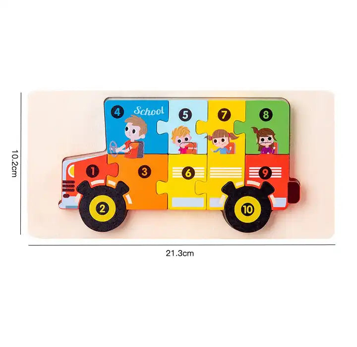 Educational Hardboard Jigsaw Puzzles Colorful Paper Puzzle Games for All Ages