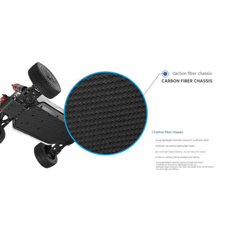 WLtoys 144012 1/14 4WD RC Car – High-Speed Brushed Buggy with Carbon Fiber Chassis