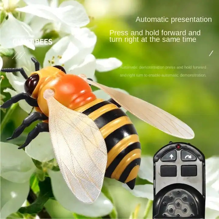 Simulation Plastic Insect Animal Toys - Remote Control Flying Infrared RC Bee