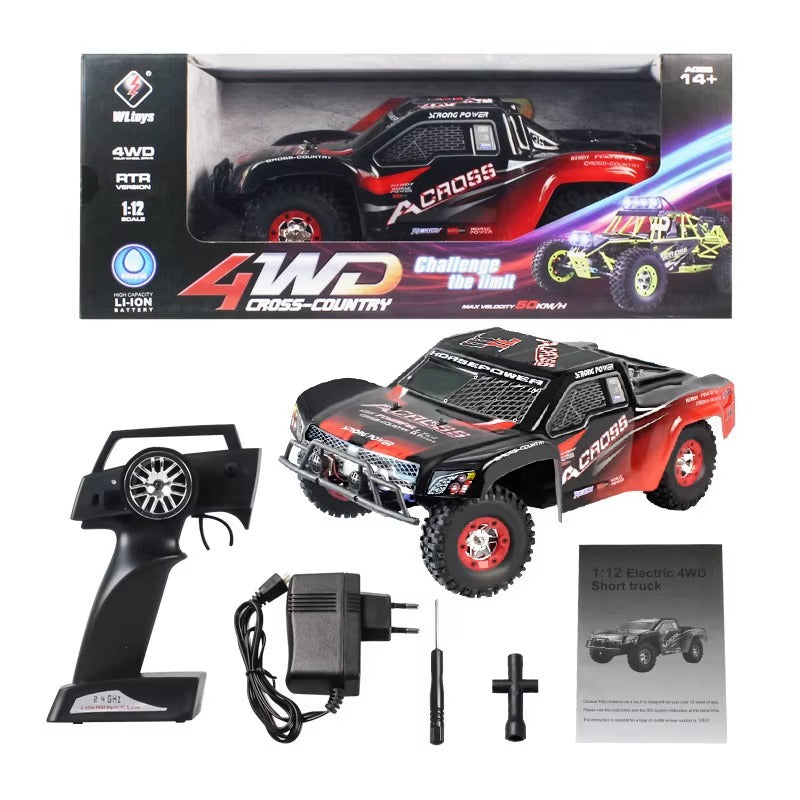 WLtoys 12423 1/12 Scale 4WD RC Electric Crawler Truck – High-Speed Remote Control Car