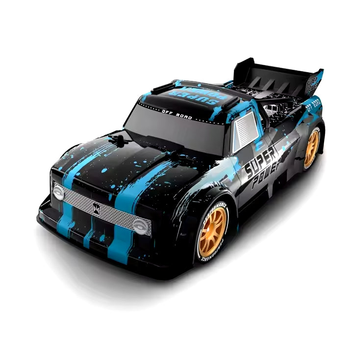 RC High Speed Racing Drifting Car, 1:16 Remote Control Drift Cars for Adults, 2.4Ghz Proportional Throttle and Steering Control Fast RC Hobby Grade Race Truck with Headlights for Kids Adults