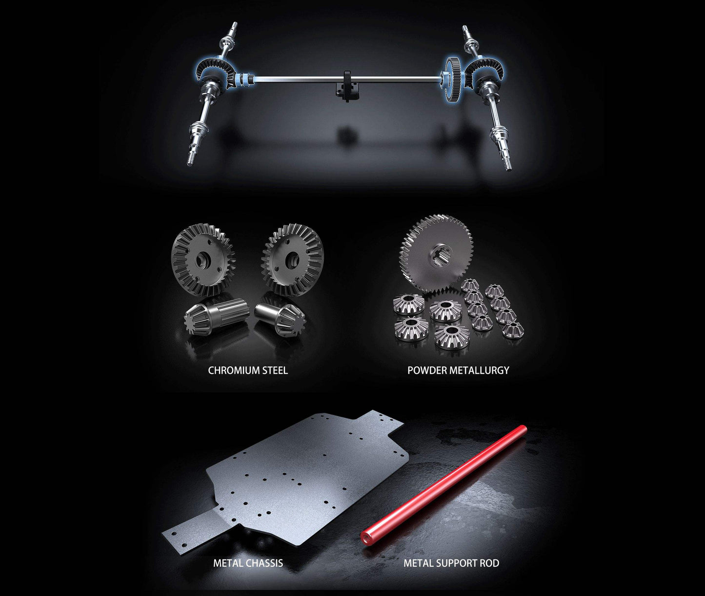 MJX 14209 1/14 High-Speed Off-road RC Monster Truck, 43km/h, 4WD Brushless Motor, Red