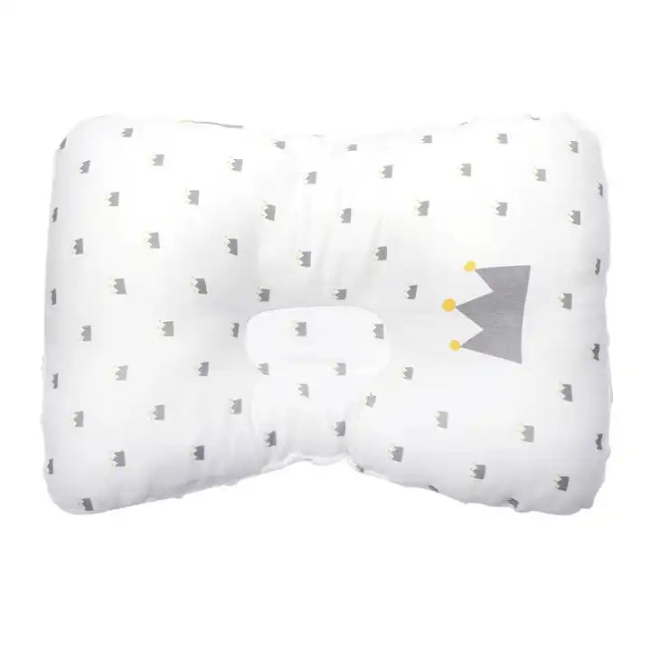 100% Cotton Baby Sleeping Pillow - Multi-Purpose Breastfeeding Support Pillow