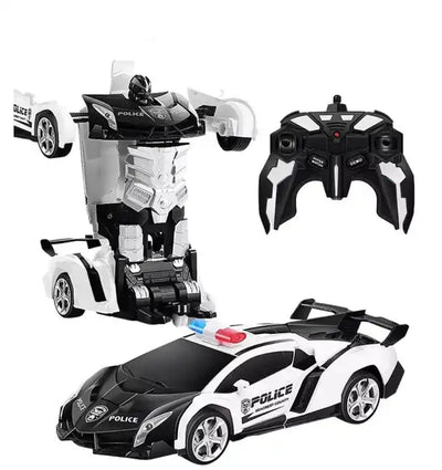 1:18 Scale Rechargeable Remote Control Deformation Cars - Transforming Robot Racing Car Toy