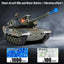 1:18 Scale German Leopard RC Tank - Battle-Ready with Smoke, Vibration, and Bullet Launching