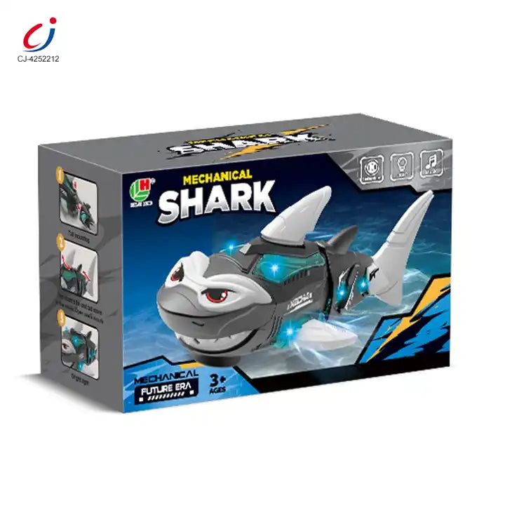 Multifunction Electronic Luminous Shark Toy - Battery Operated Universal Mechanical Toy for Kids